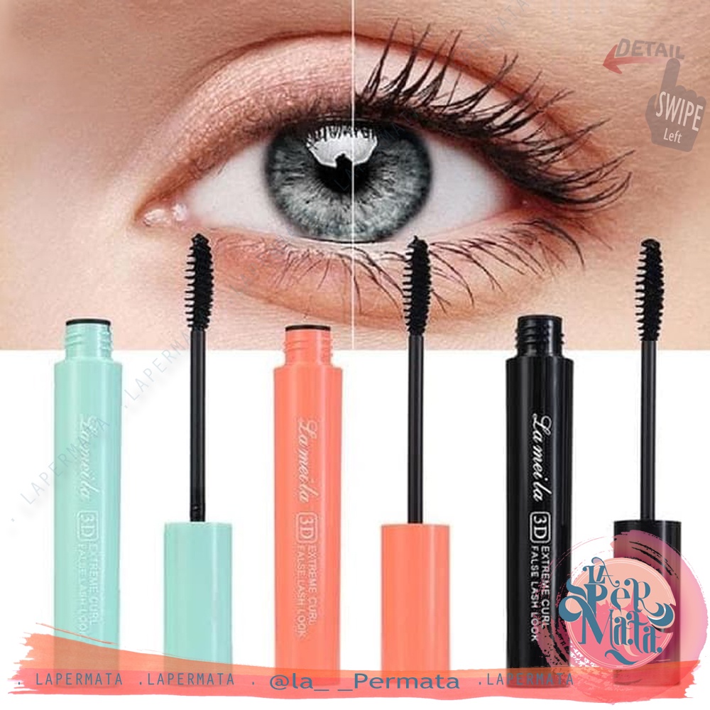 Lameila MASCARA 3D SUPER CURL Electric Eye Mascara Keriting Tebal HITAM - LPM Shop