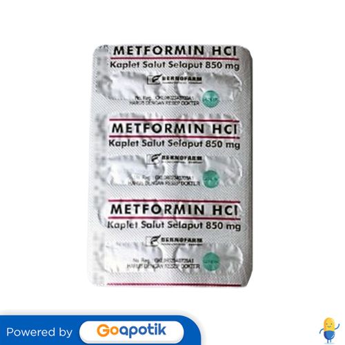 METFORMIN BERNOFARM 850 MG STRIP 10 KAPLET