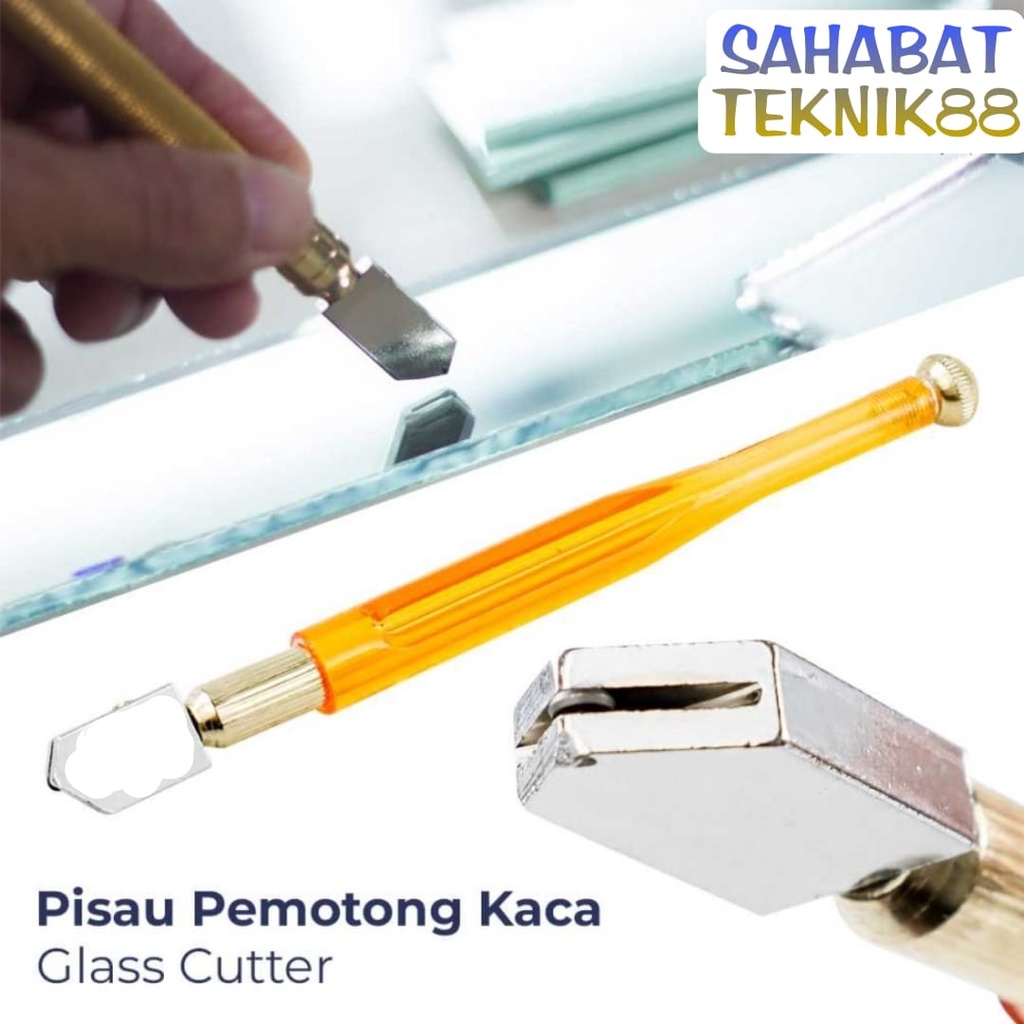 Pisau Pemotong Potong Kaca Cermin Glass Cutter Diamond Cutting Tool