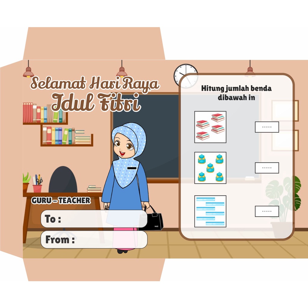 15 Desain Amplop Lebaran Profesi CorelDraw v15 v20