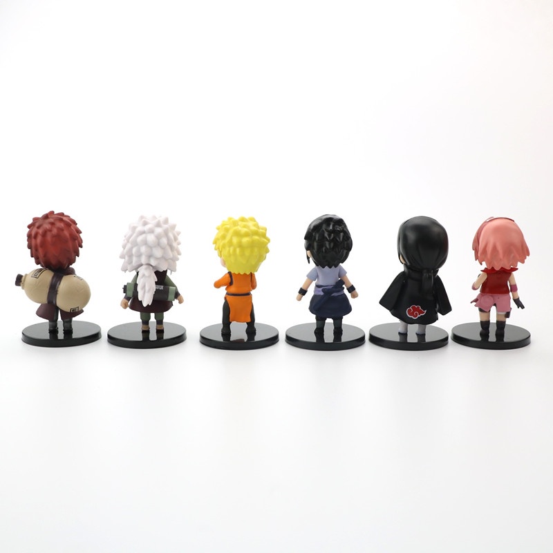 12pcs/set Anime Naruto Figure Shippuden Hinata Sasuke Itachi Kakashi Gaara Jiraiya Sakura Q Ver. Mainan Action Figure Boneka Hadiah