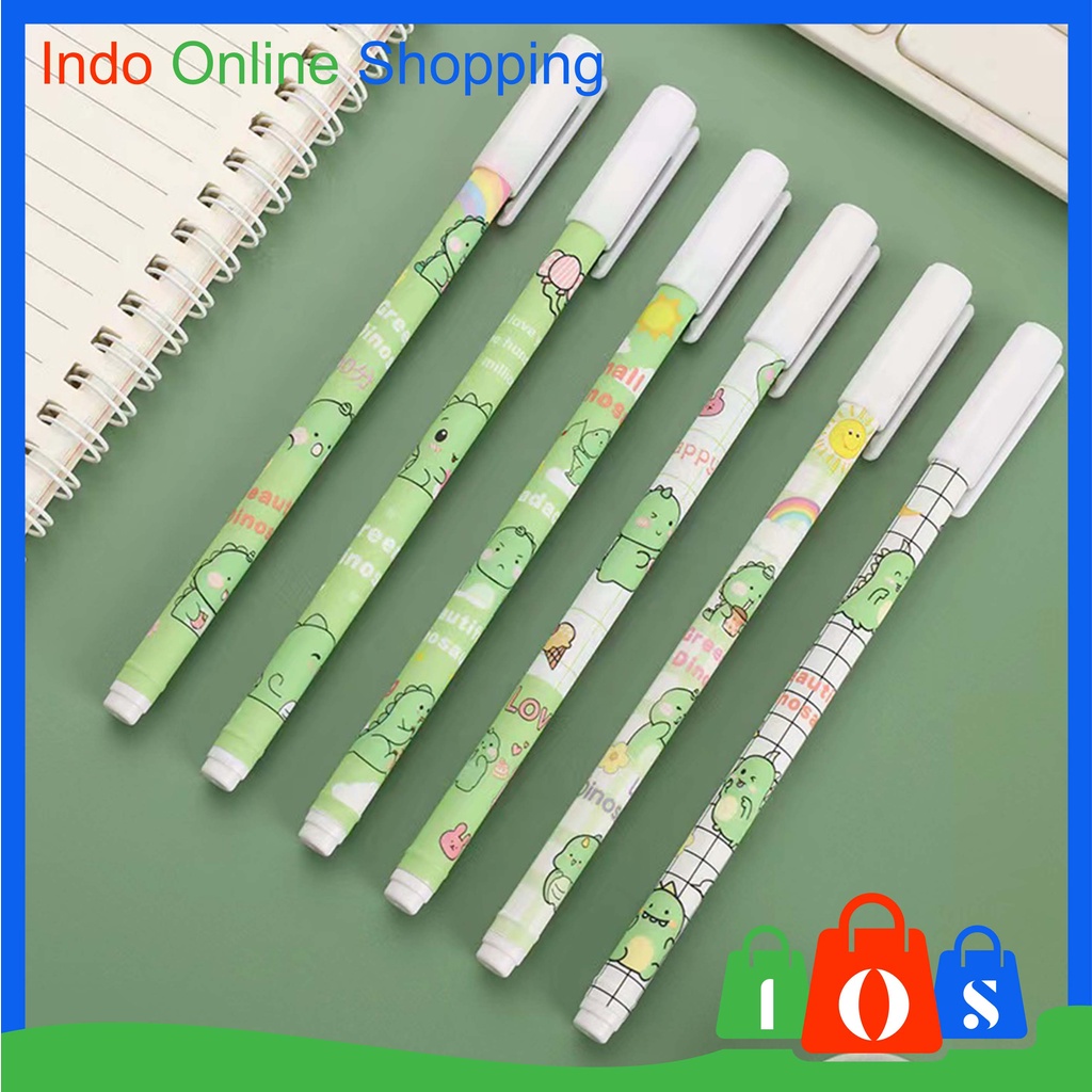 

Pulpen Korea Pelajar Dan Kantor Pulpen Gel Motif Dinosaur Lucu Import COD σ 603