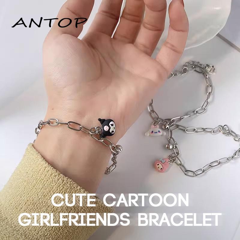 [antop] Gelang Adjustable Indah Pochacco Bell Gelang Pasangan Teman Mahasiswa Hadiah