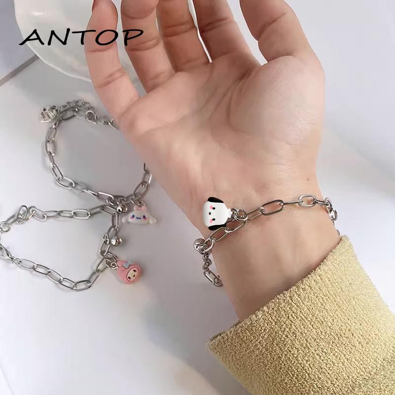 [antop] Gelang Adjustable Indah Pochacco Bell Gelang Pasangan Teman Mahasiswa Hadiah