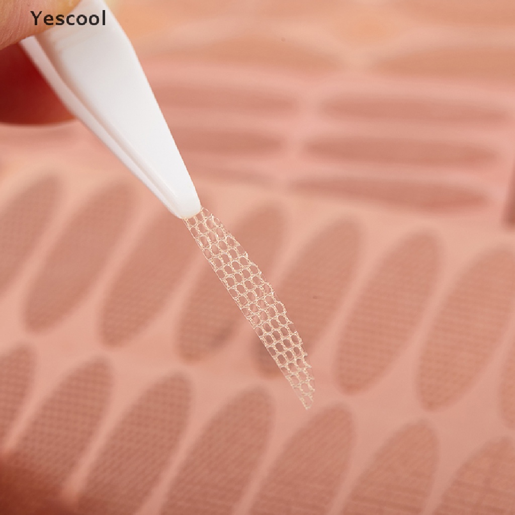 Yescool 180/240Pcs Invisible Lace Double Eyelid Tape Lift Strips Stiker Mesh Eye Tape ID