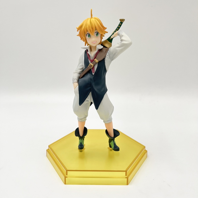 16cm The Seven Deadly Sins Meliodas Anime Figure Figurine Kawaii Lucu Pop Pvc Patung Model Boneka Hiasan Kamar Mainan Anak