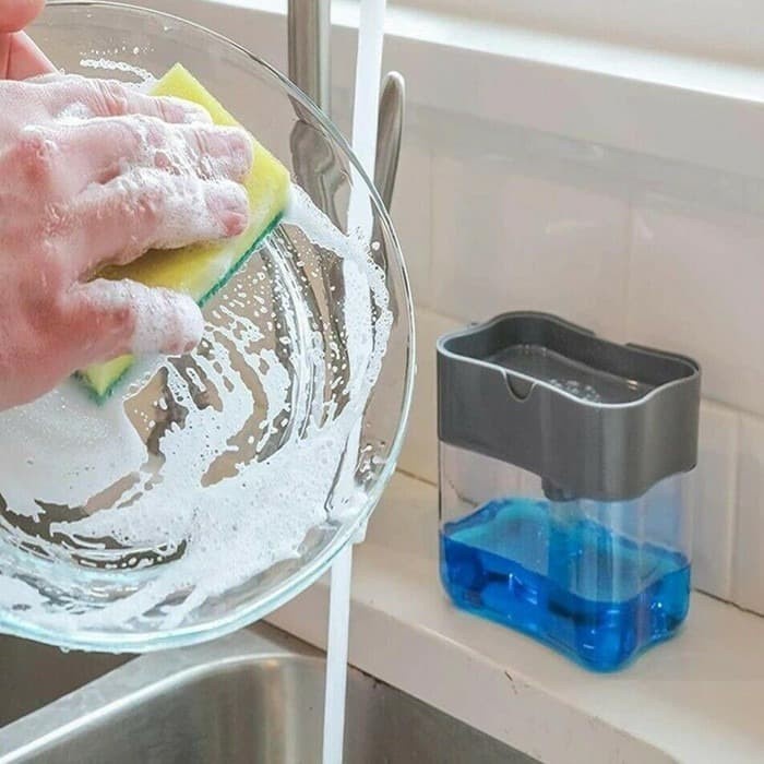 Kotak Sabun Cuci Piring / Soap Pump Dispenser Sabun Spons Cuci Piring