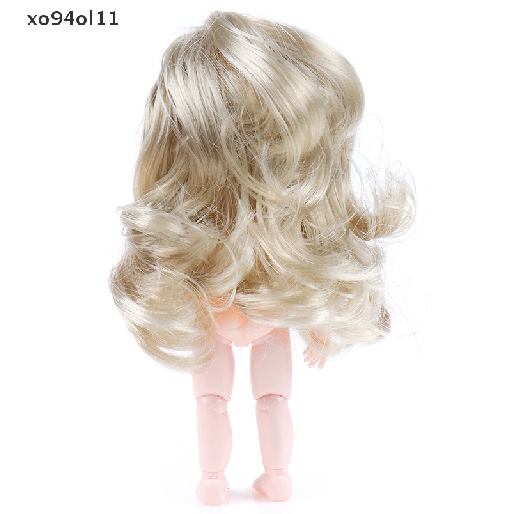 Xo 16cm Boneka Lucu Mini 13mpat Bergerak Bersambung Baby Doll Pink Perak Rambut Telanjang Tubuh  Ol