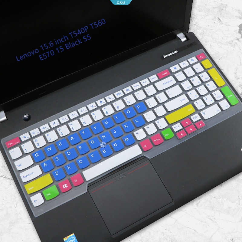 Cover Keyboard Silikon Inggris Untuk Lenovo 15.6 Inch T540P T560 E570 15 Hitam S5 Tahan Air Full Coverage Film Pelindung [ZK]