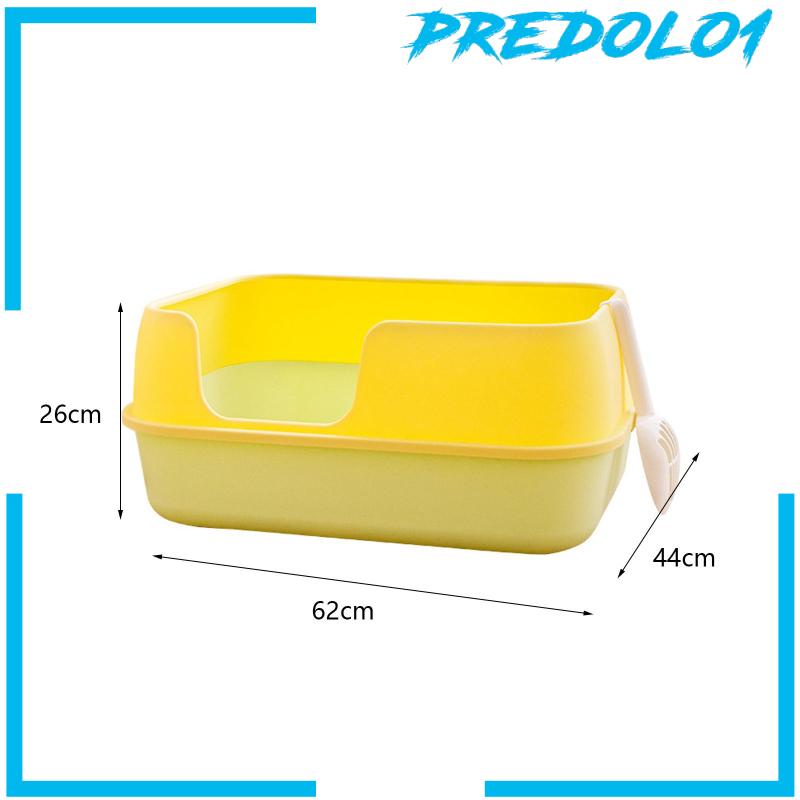 [Predolo1] Kotak Kotoran Kucing Untuk Kucing Indoor Sisi Tinggi Tall Detachable Kitty Litter Box