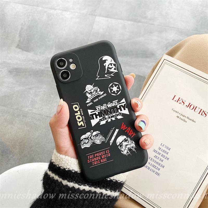 Infinix Hot12 11 10 9 Play Smart 4 5 6 Plus Hot 11 8 11s 9 12 20 10t 20s 10s 12i 10Lite 12pro Note 11 12 G96 8 12 Trend Brand Star Wars Galaxy Tepi Lurus Soft TPU Sarung