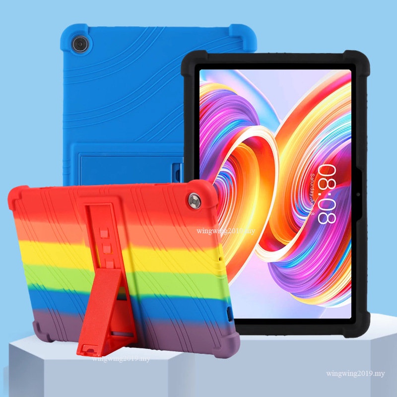 Case Untuk Teclast T50 Anak-Anak Aman Lembut Silikon Kickstand Tablet CoverElectric T50 Pelindung Case Tablet 11inci Silikon Case Dengan Bracket Tal002 Tahan Jatuh Pelindung Case