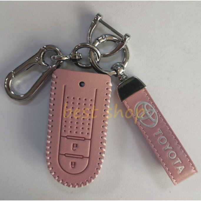 Leather Key Cover Pelindung Kunci Remote Mobil Holder Untuk Toyota Rush wigo Daihatsu Tanto Smart Key Aksesoris Mobil