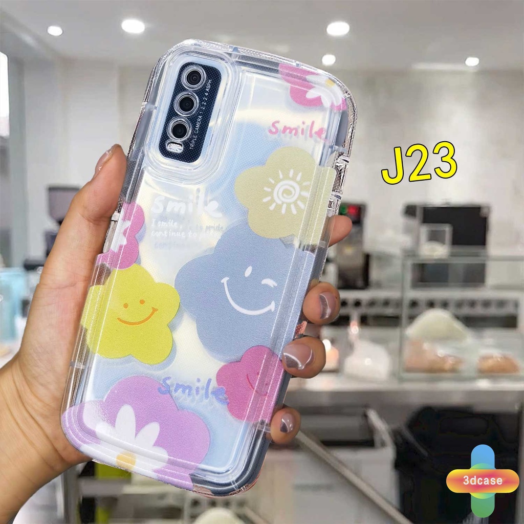 Soft Case VIVO Y35 Y21A Y21T Y12S Y02 Y12 Y22 Y22S Y20 Y16 Y15S Y15C Y91C Y21 2021 Y30 Y21S Y20S Y12i Y3S Y33T Y21E Y21G Y15A Y01 Y01A Y91 Y30i Y93 Y95 Y15 Y17 Y50 Y53S Y51 2020 Y51A Y10 Y33S Y1S Y11 Y31 Colourful Smile Flower Couples Soap Case