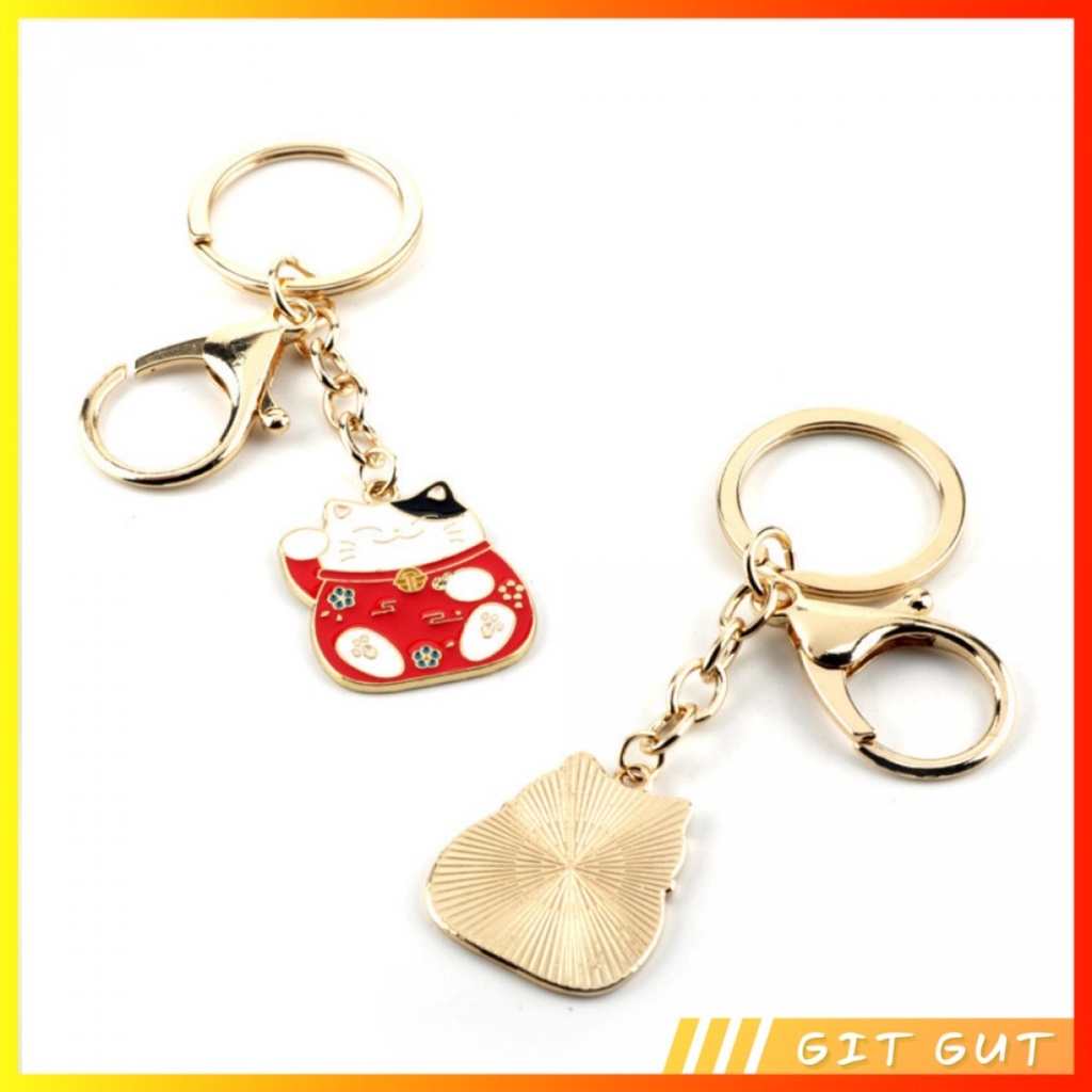 Keychain Gantungan Kunci Fortune Lucky Cat Kucing