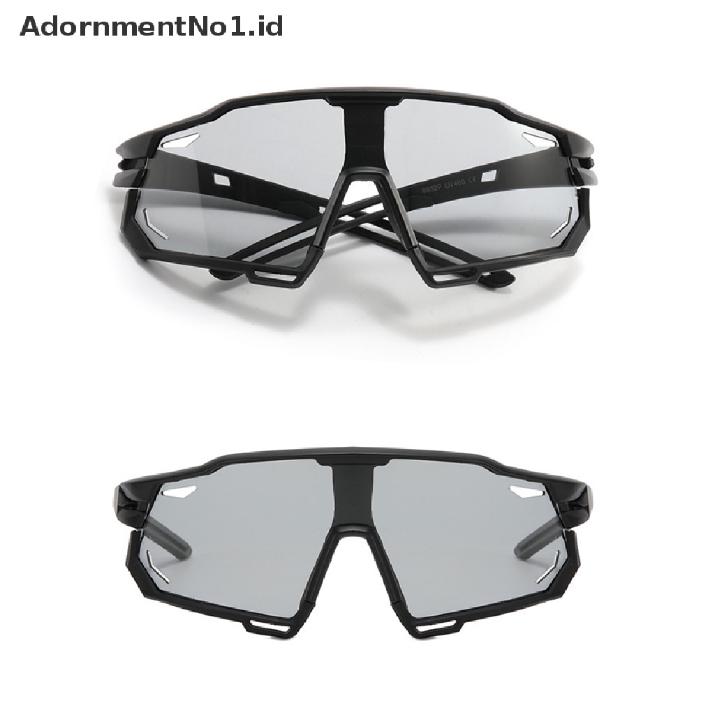 [AdornmentNo1] Kacamata Olahraga Photochromic Bersepeda Kacamata Olahraga Luar Ruangan Sepeda Eyewear MTB Sepeda Sunglasses Riding Goggles [ID]