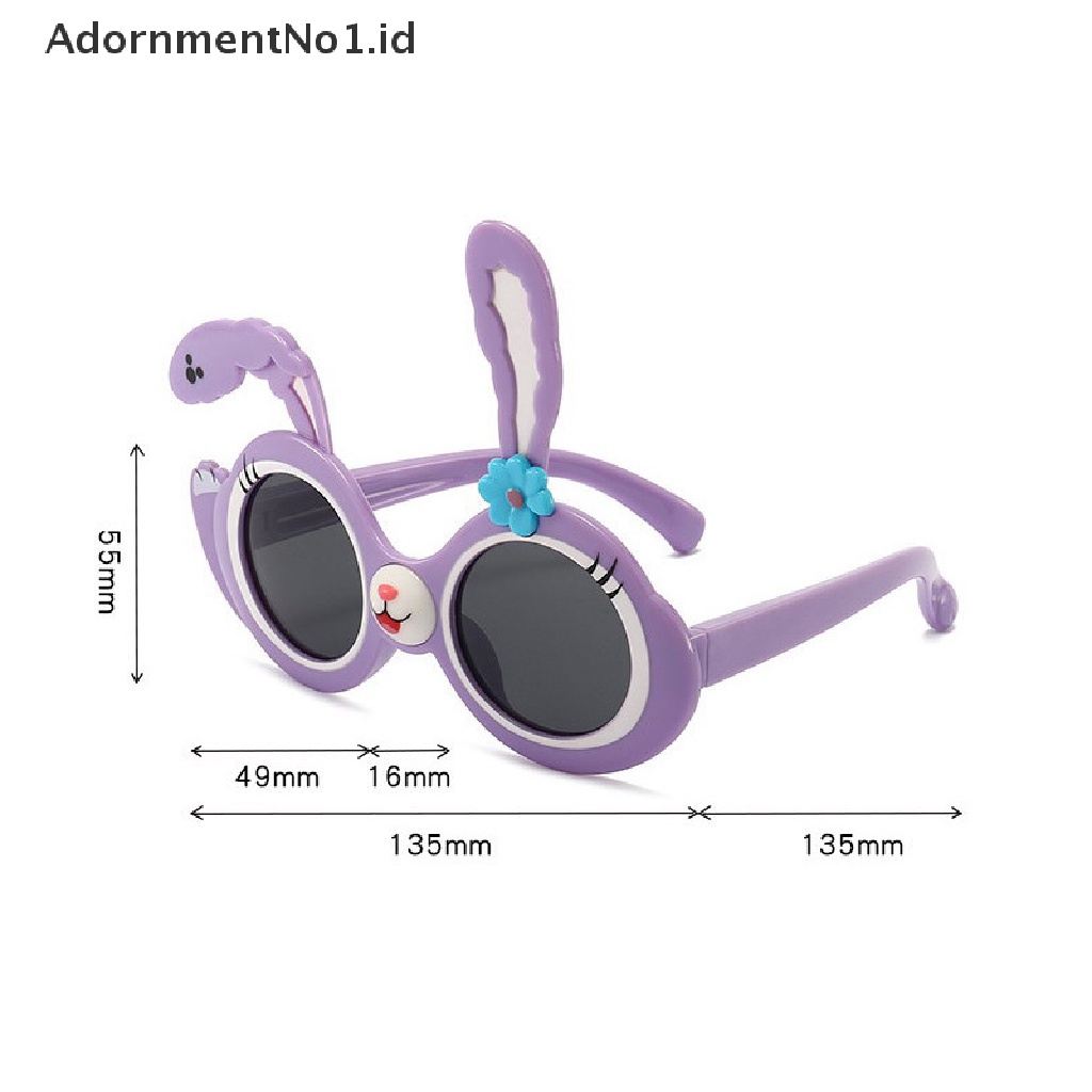 [AdornmentNo1] Kacamata Polarized Anak Kacamata Hitam Kelinci Lucu Kartun Silicone Sunglasses [ID]