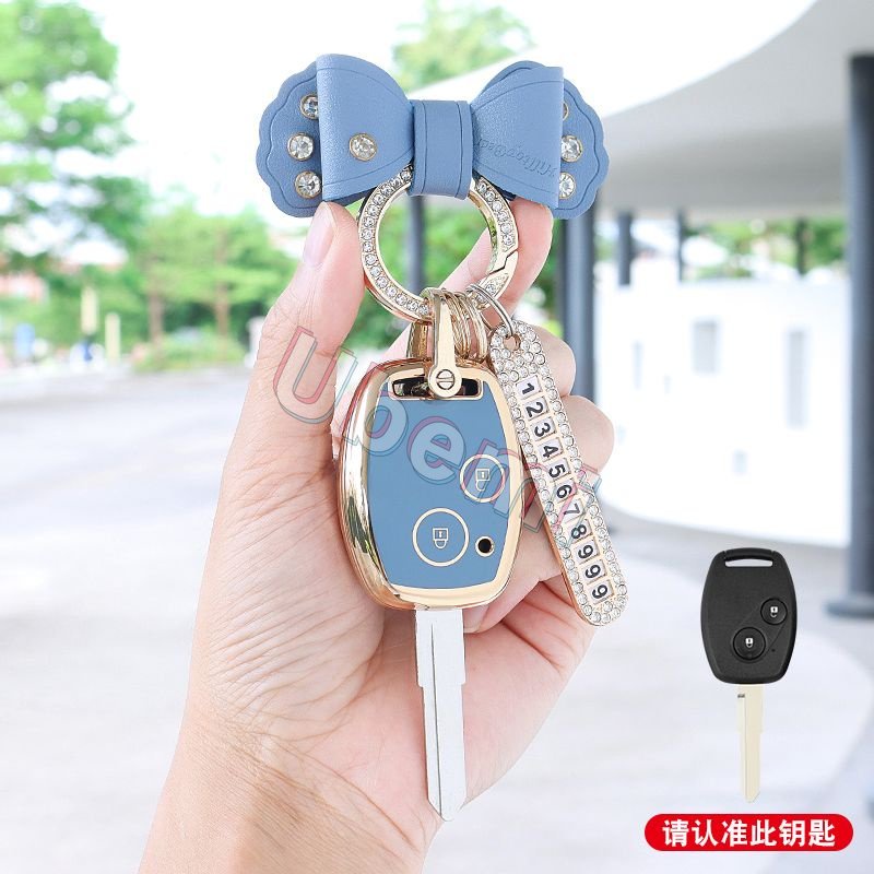 Case Kunci Remote Mobil TPU Untuk Honda Civic Jazz City Brio Amaze Crv Pelindung Holder Fob Tas Aksesoris