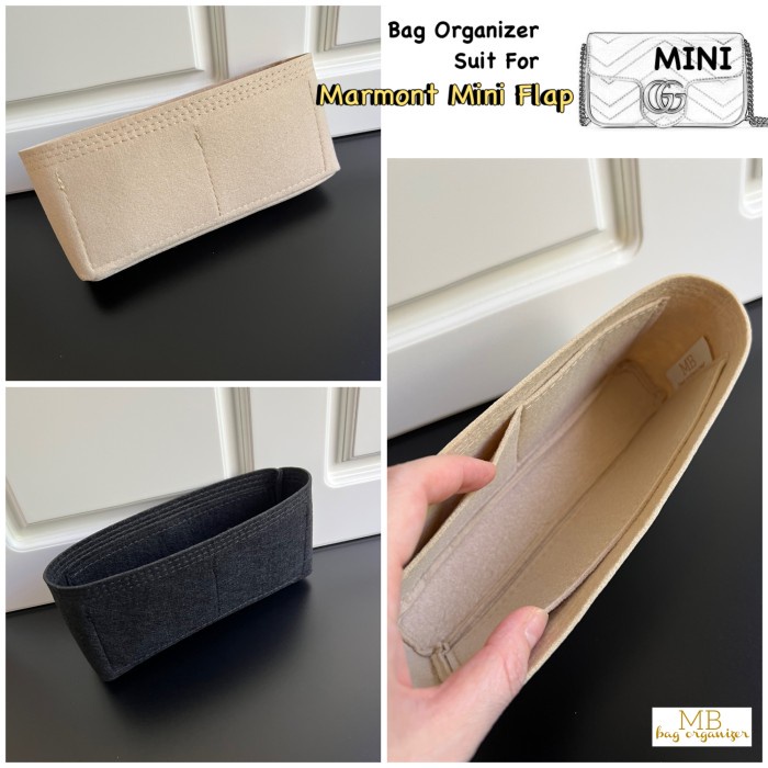 GG Marmont Mini Flap Bag Organizer