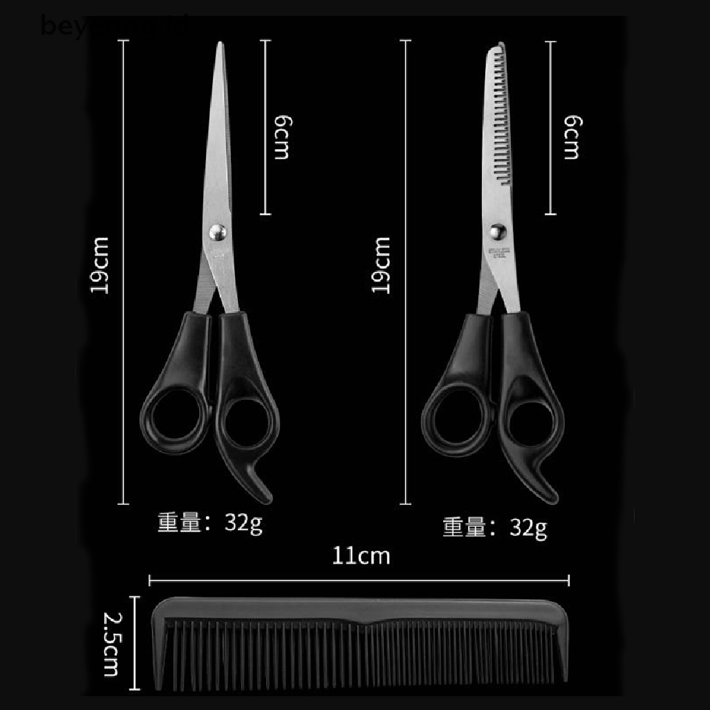 Beyen Hair Cutg Gunting Penipis Shears Set Hairdressing Salon Profesional/Barber ID