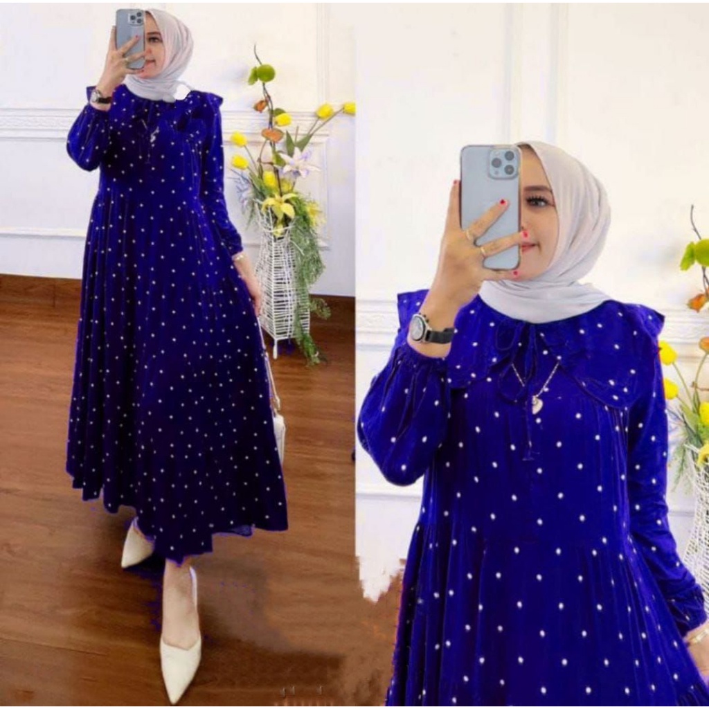 Gamis Midi Polka LD 120 Cm 02