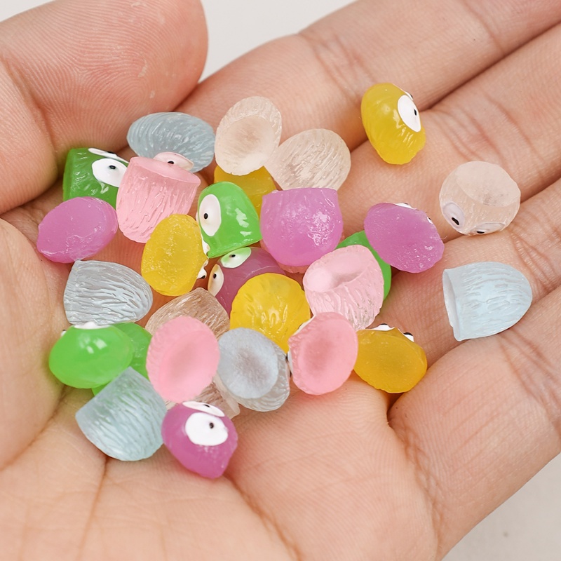 5pcs Briket Luminous Mini Warna-Warni Nagita/Resin Debu Sprites Micro Ornamen/Miniatur Berkebun Pot Dekorasi