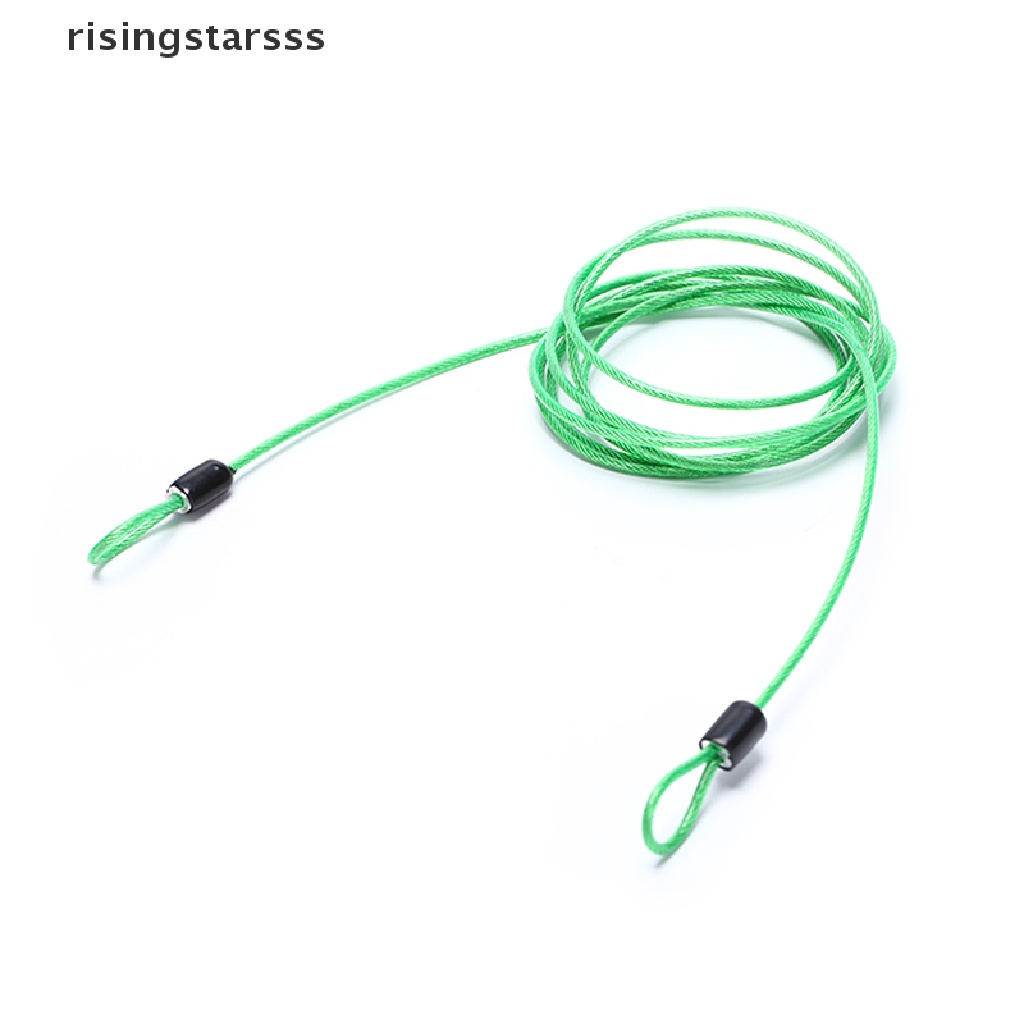 Rsid Span-new 200CM x 2.5MM Bersepeda Sport Security Loop Cable Lock Sepeda Skuter U-Lock new Jelly
