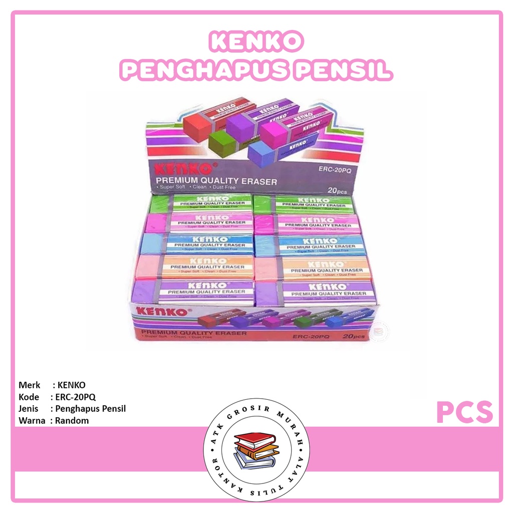 

KENKO - Eraser ERC-20PQ Penghapus Pensil - Pcs