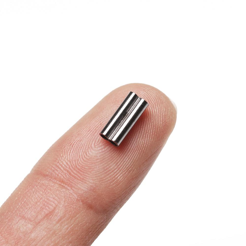 Lanfy Tabung Barel Ganda Mini Replaceable Fishing Tube Connector Accessories Aksesoris Rigging Pancing Untuk Tali Pancing Kawat Crimps Sleeves