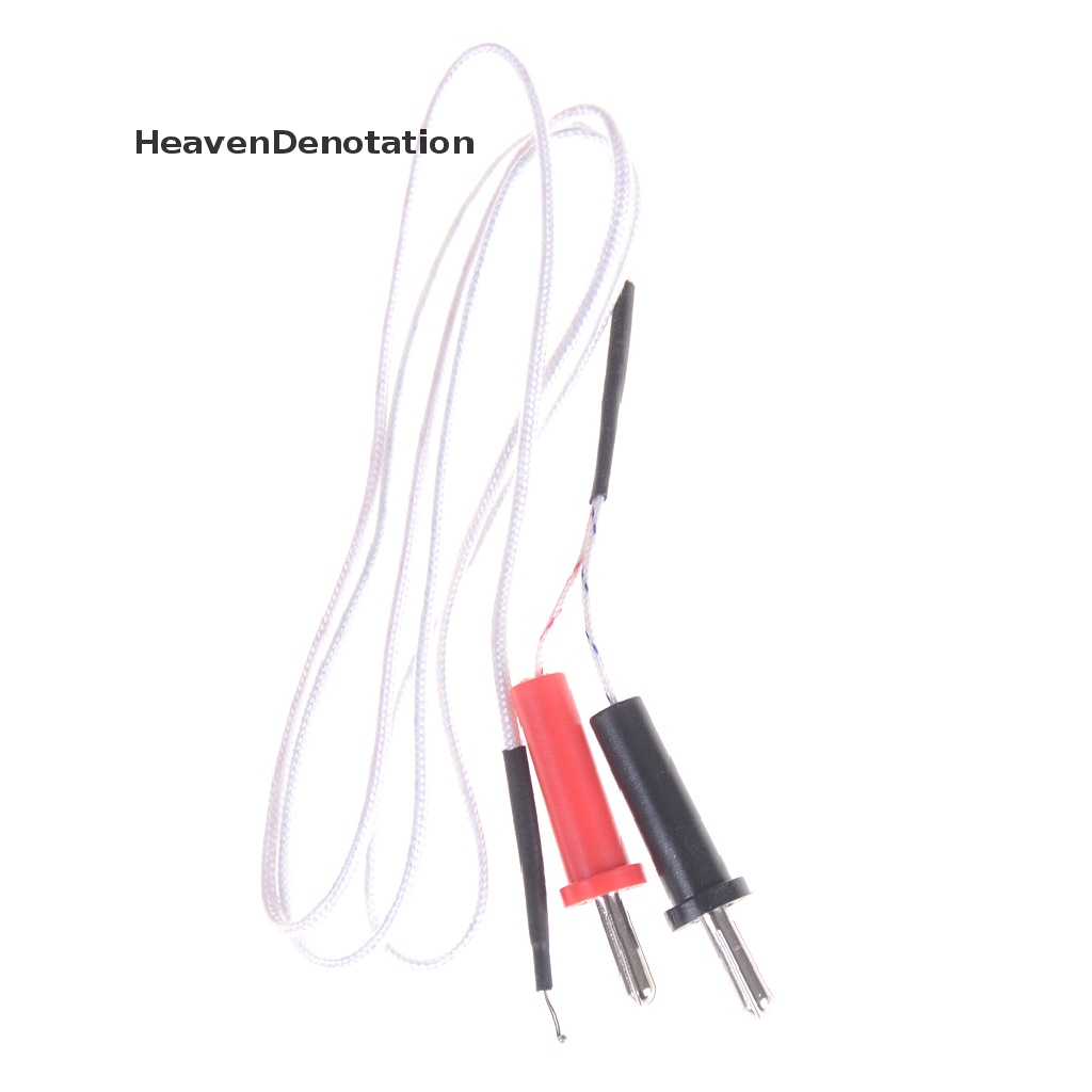 [HeavenDenotation] K Type Thermocouple Sensor Multimeter Suhu Probe Banana Plug 1000mm HDV