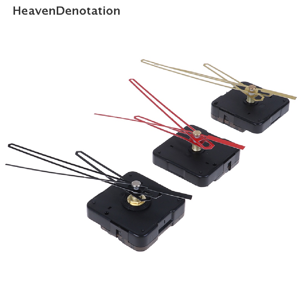 [HeavenDenotation] Jam Dinding Movement Mechanism Perbaikan DIY Part Kit Gold Shaft Panjang HDV