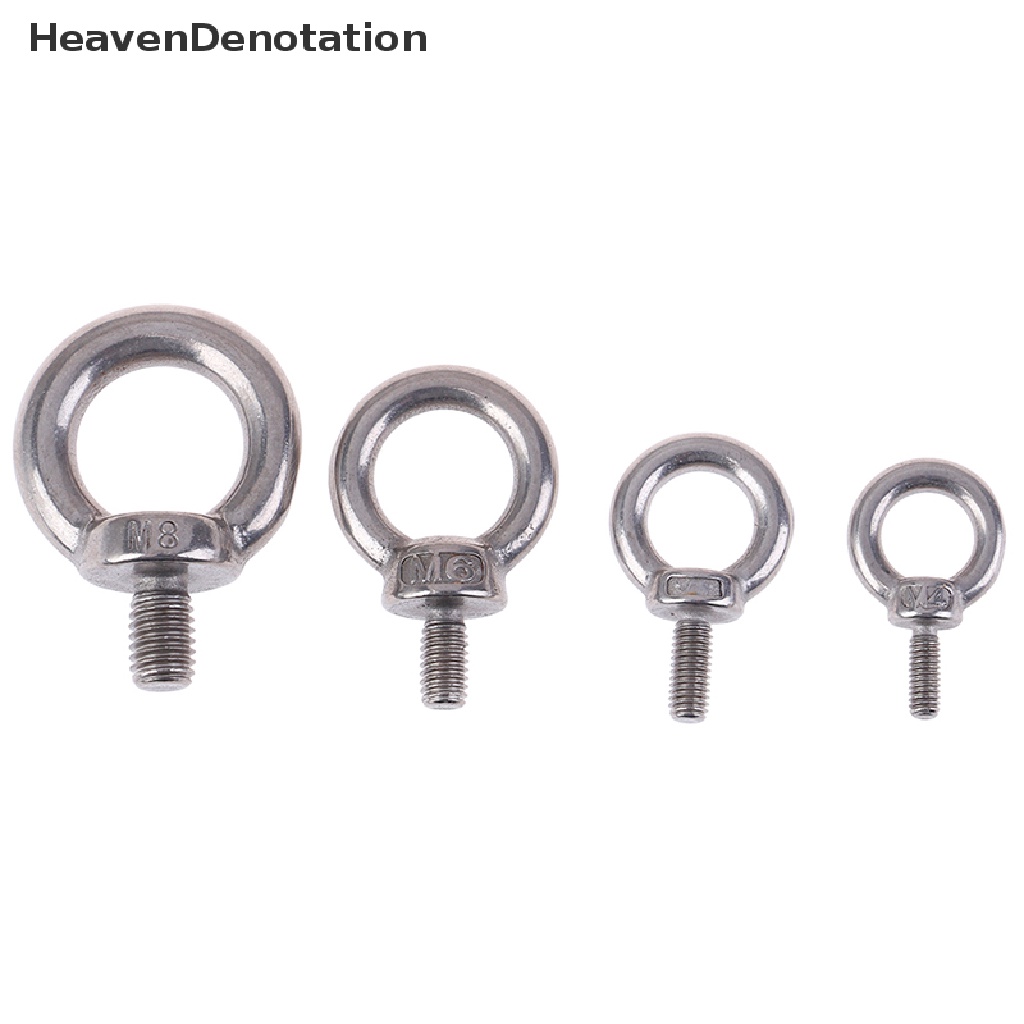 [HeavenDenotation] 1pc 304lubang Ring Loop Sekrup Mata Lifg Laut Bahan Stainless Steel Untuk Eyebolt HDV