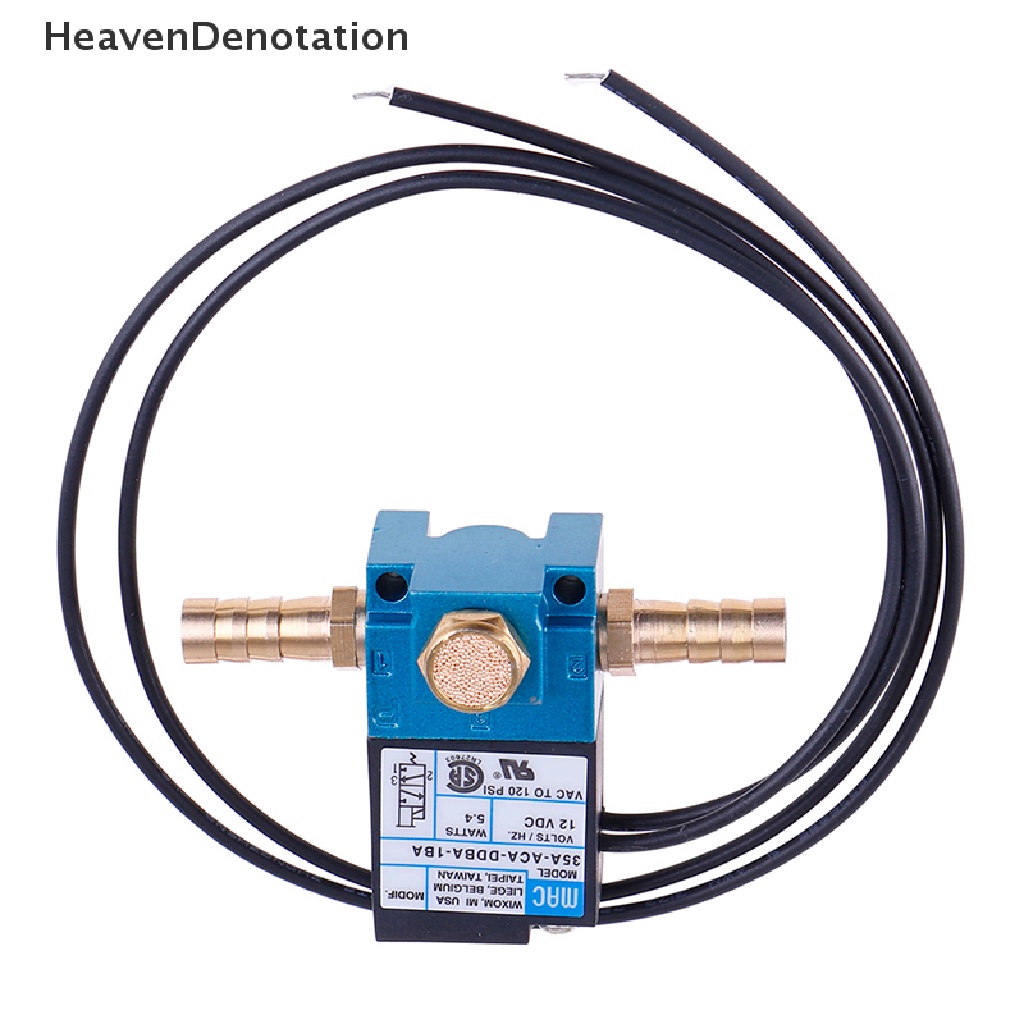 [HeavenDenotation] 1set MAC Solenoid Valve1Per8 ''35A-ACA-DDBA-1BA Dengan Peredam Kuningan DC12V HDV