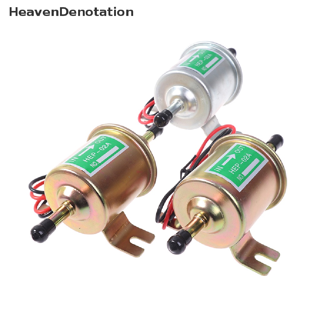 [HeavenDenotation] Pompa Bahan Bakar Listrik Bensin Solar Universal HEP-02A 12V 24V Motor HDV