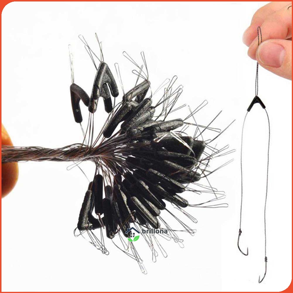 Double Hooks Contractor Fishing Line Kail Pancing 50 PCS