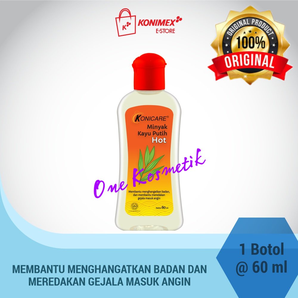 PROMO TERMURAH Konicare Minyak Kayu Putih Hot 60ml / 125ml Meredakan Masuk Angin Perut Kembung Pegal-Pegal