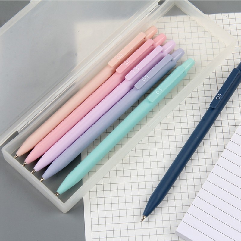 Halus Sederhana Dihapus Morandi Pensil Mekanik Plastik Bergaya Ringan 0.5mm Tekan Pensil Otomatis Alat Tulis Siswa Kantor Perlengkapan Sekolah