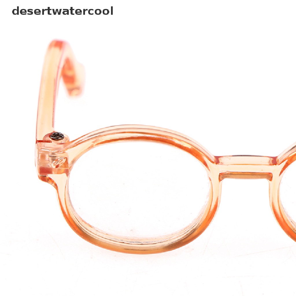 Deid Kacamata Boneka Mewah Aksesori Bingkai Bulat 6.5/9.5cm Eyewear Clear Lens Martijn