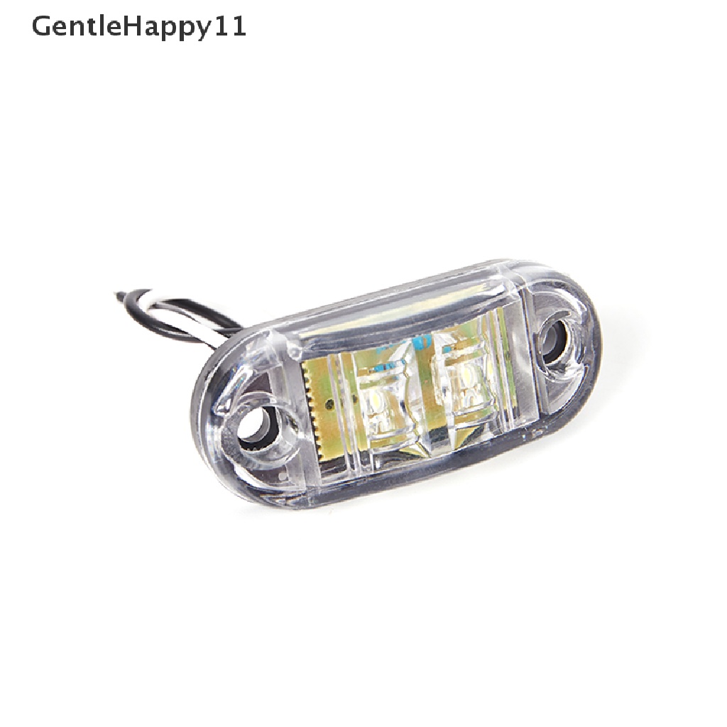 Gentlehappy 2Pcs Warna Putih Lampu LED Side Marker Lampu Eksternal Mobil Warning Tail Light id