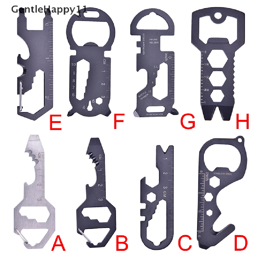 Gentlehappy Gantungan Kunci Pembuka Kartu Alat Multi Fungsi Outdoor Dengan Gadget Serbaguna Tool id