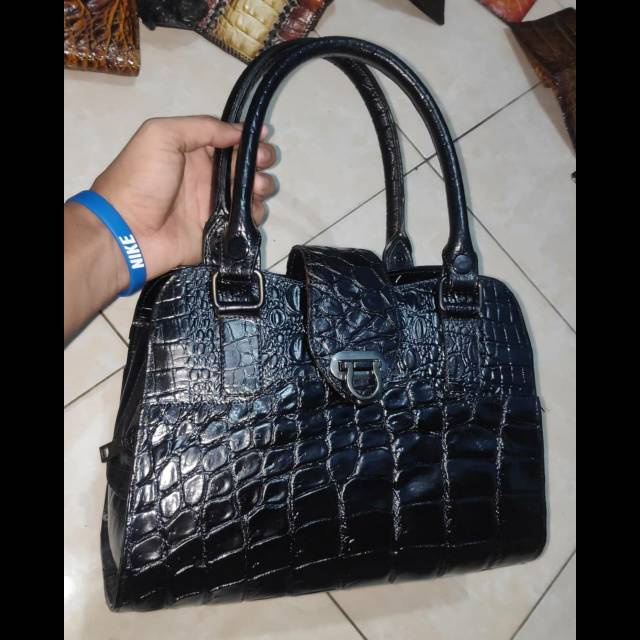 Tas HandBag wanita kulit croco asli