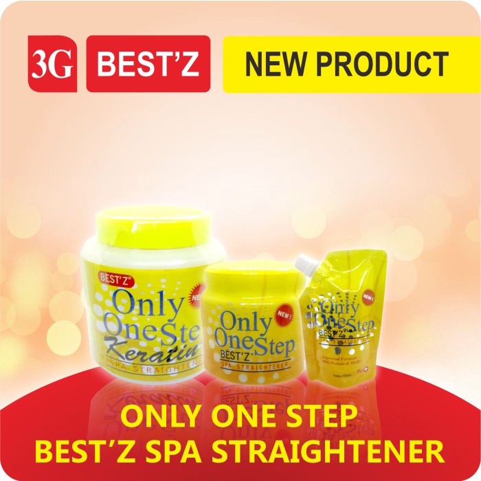 BEST'Z ONLY ONE STEP SPA STRAIGHTENER - 150 ML/REBNDING KERATIN/SMOTHING KERATIN/CREAM PELURUS RAMBUT/PELURUSAN SEKALI PAKAI/ONLY ONE STEP/BEST'Z