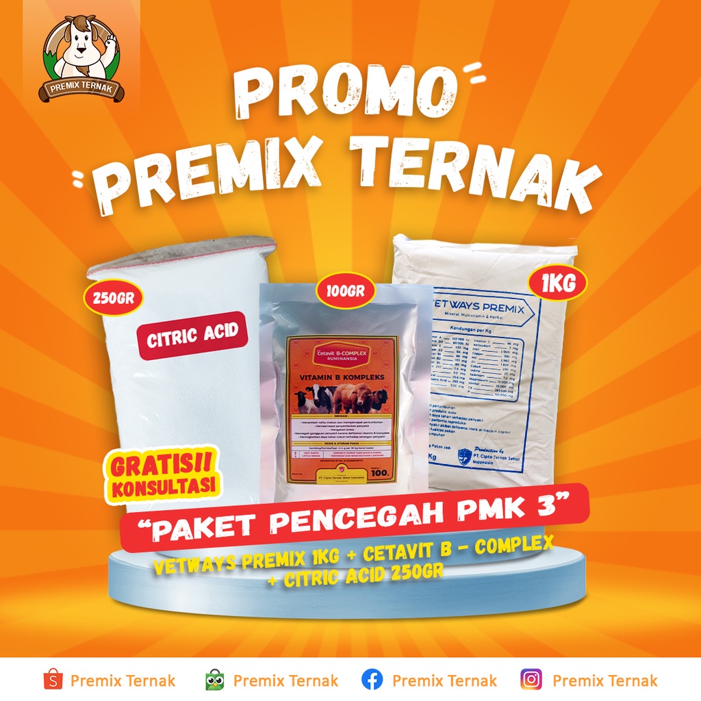 OBAT PMK MANJUR - PAKET PENCEGAH DAN PENYEMBUH PMK