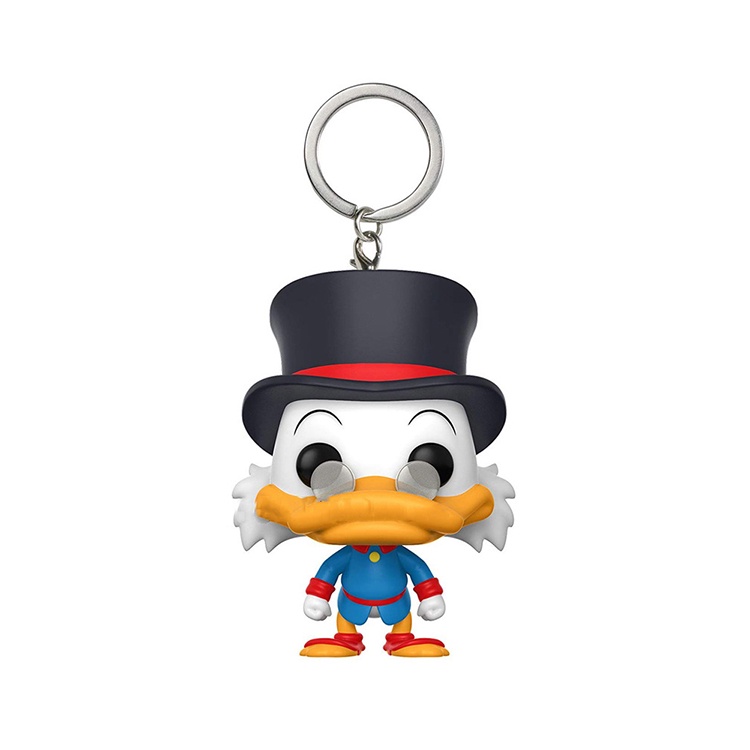 Original Funko POP Disney Donald Minnie Webby Boneka Gantungan Kunci PVC Anime Action Figure Liontin Key Ring