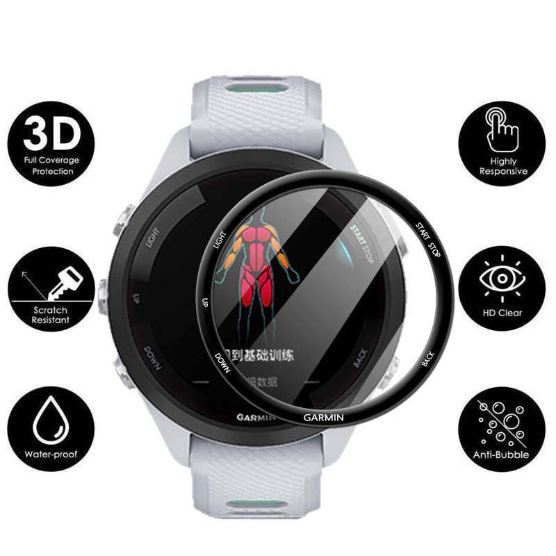 Untuk Garmin Venu Vivoactive SQ 2 2s 3 4 4 S Music Smart Watch Ultra Clear Full Cover 3D Curved Plating Soft Film Untuk Garmin Fenix 6 7 7s 7x Pro Sapphire Pelindung Layar Bukan Kaca