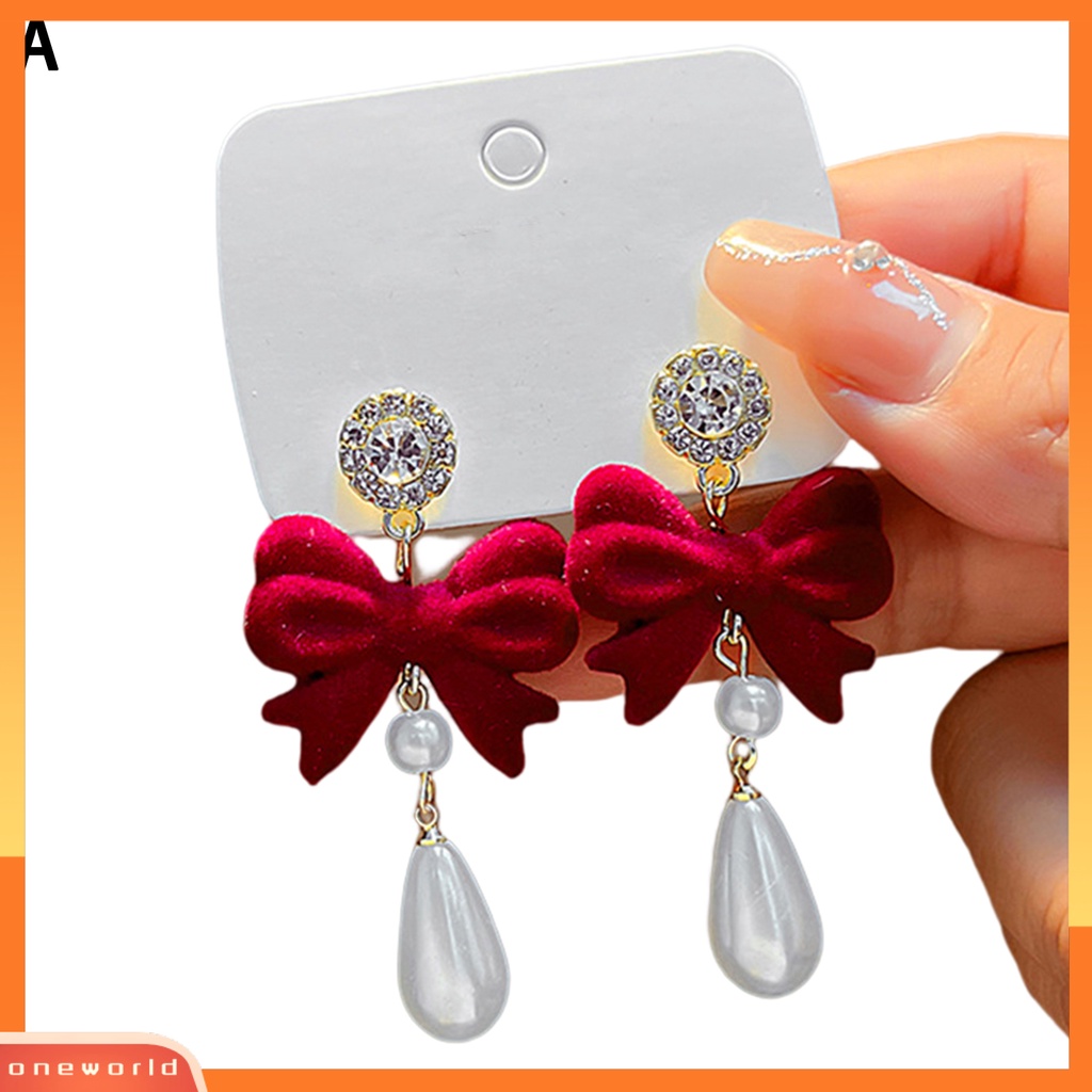 [EONE] 1pasang Anting Pejantan Motif Geometris Gaya Cina Temperamen Liontin Electroplating Dekorasi Fashion Item Merah Meriah Anting Perempuan Aksesoris Pakaian