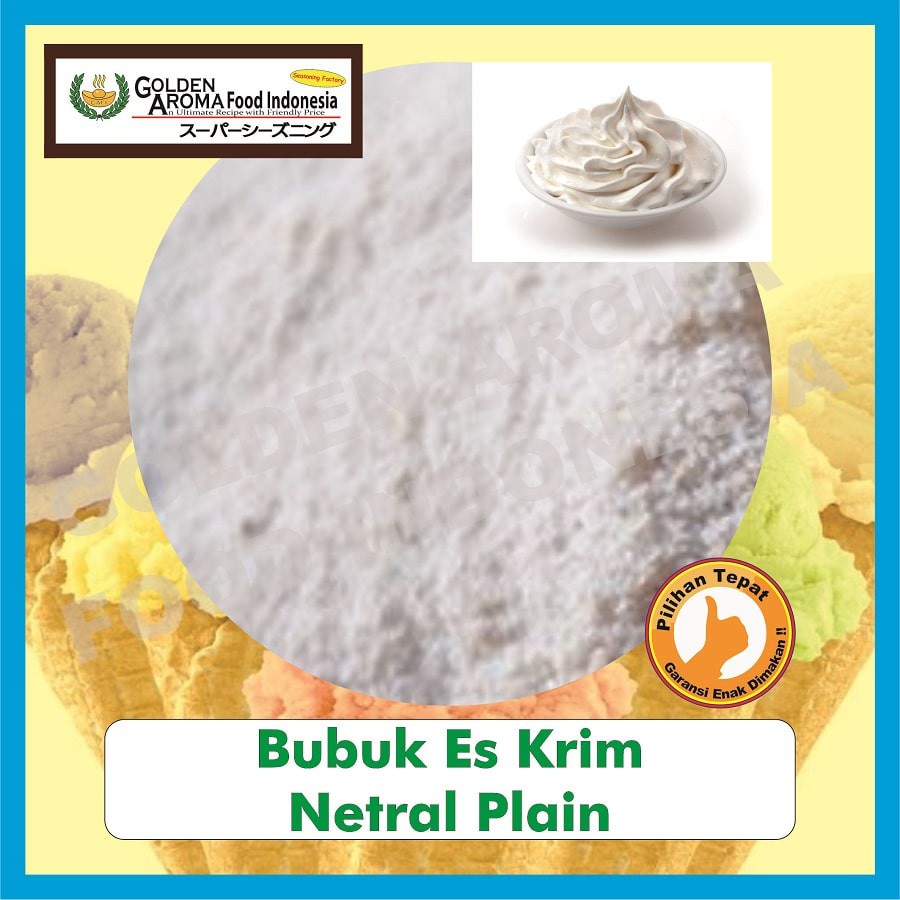 

Bubuk Es Krim Rasa Netral Plain 1 Kg Serbuk Ice Cream Powder Pure Premix Gelato Murah Enak Halal