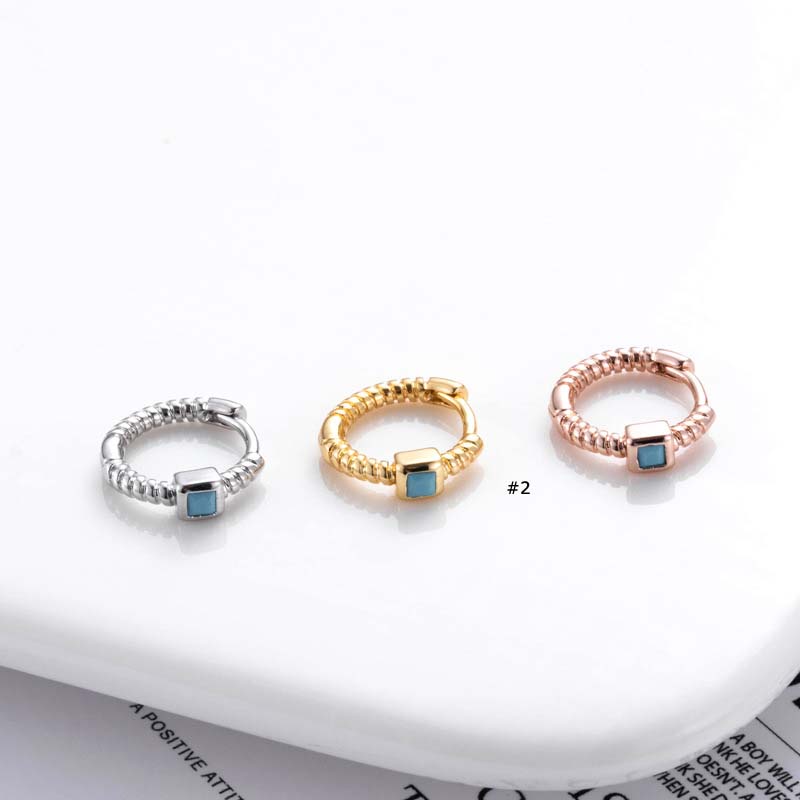 1biji 8mm Hoop Cartilage Earring Tragus Pinna Helix Piercing Silver Gold Ikatan Simpul Bentuk Hati