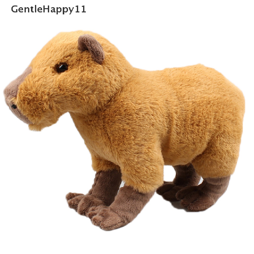 Gentlehappy Simulasi Capybara Mainan Mewah Kawaii Stuffed Doll Boneka Hewan Lembut Untuk Hadiah Mainan id