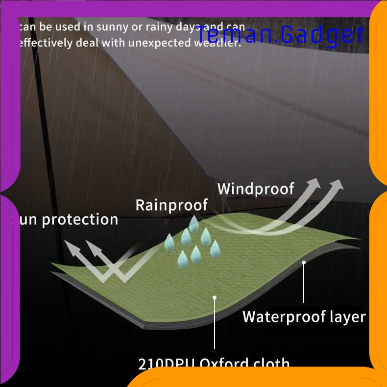 TG - OLR Buizel Tenda Camping Kanopi Flysheet Shelter Rain Proof Simple Build - B3